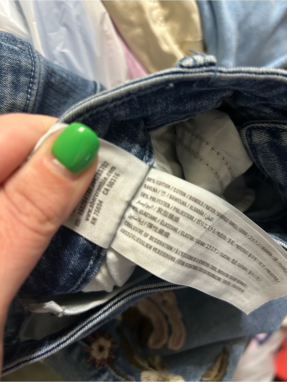 Abercrombie Floral Embroidered High Rise Ankle Jeans Size 27 - Picture 3 of 5